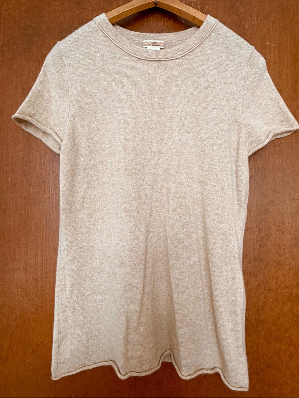 J Crew 100% Cashmere Tee Sweater, size Medium